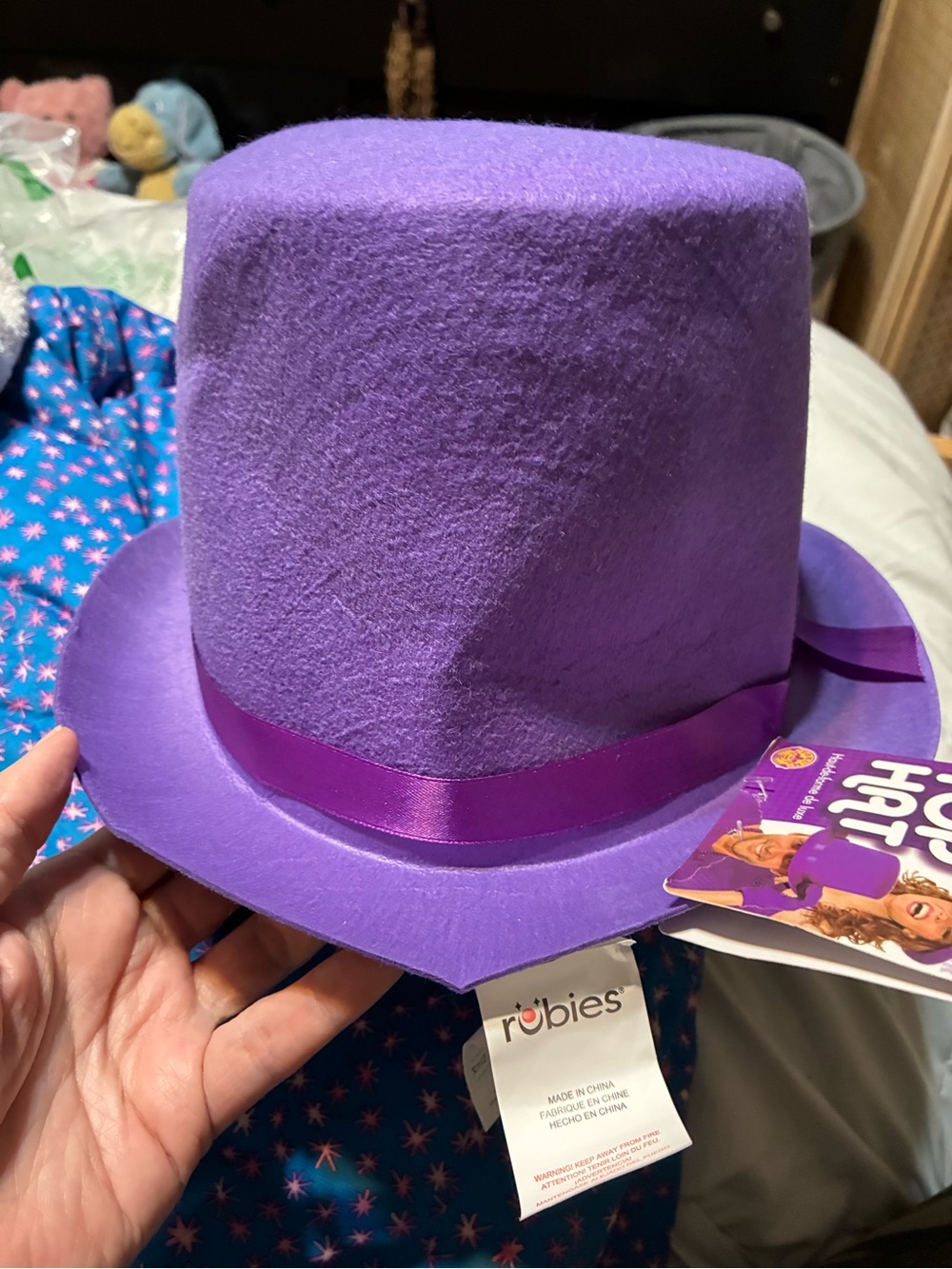 Deluxe Purple Top Hat - Party Accessory by Rubies